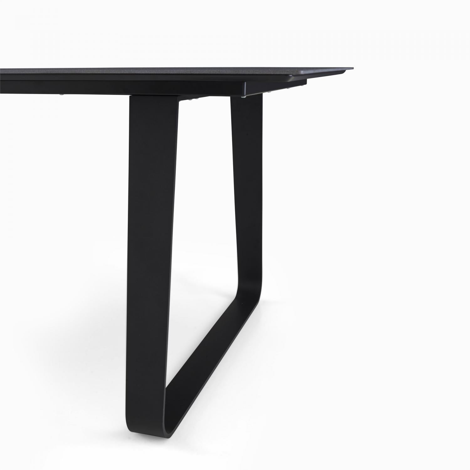 VILNA - Table repas 240x100 - grès anthracite