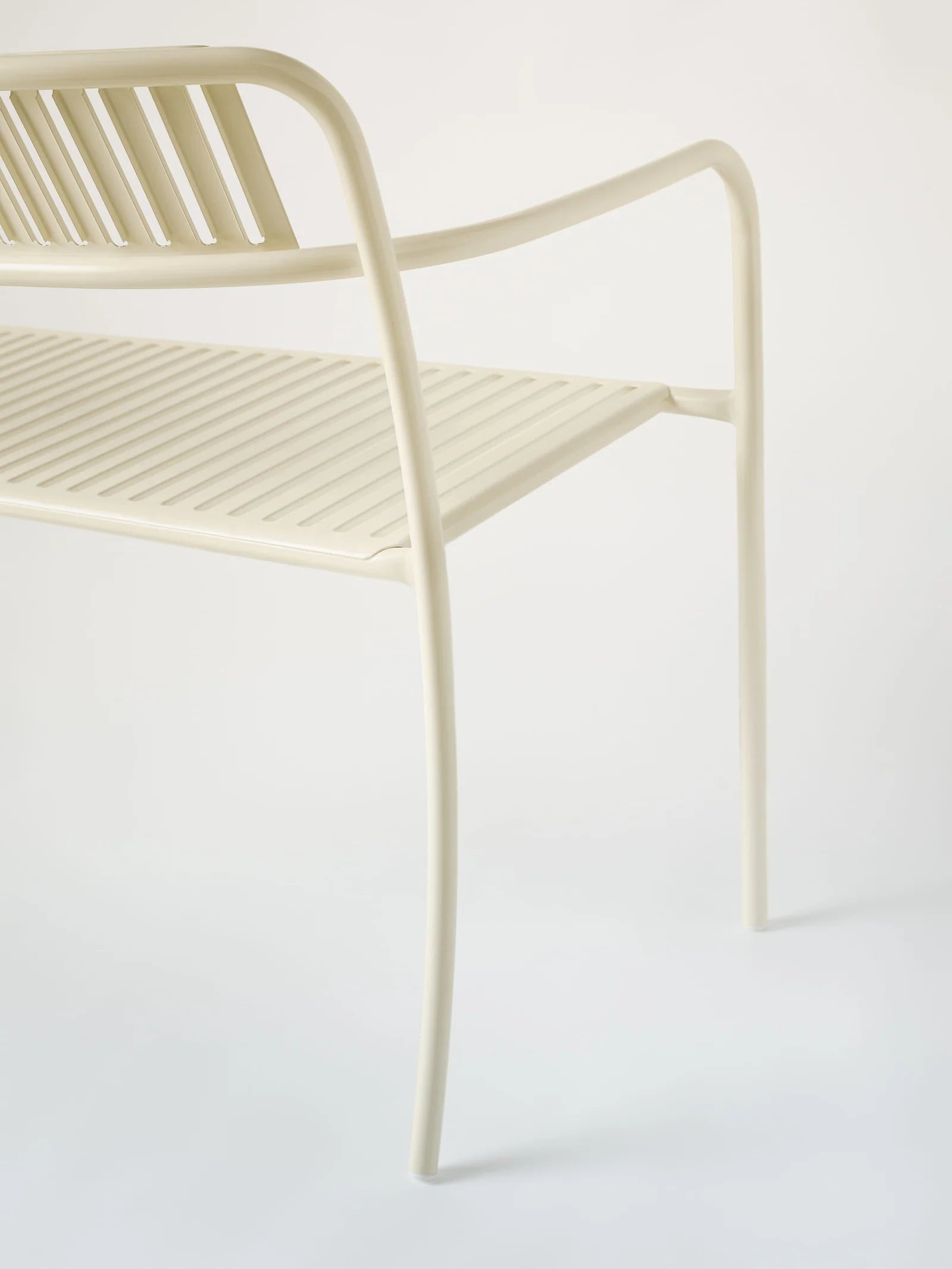 PATIO - Banc avec dossier lames
