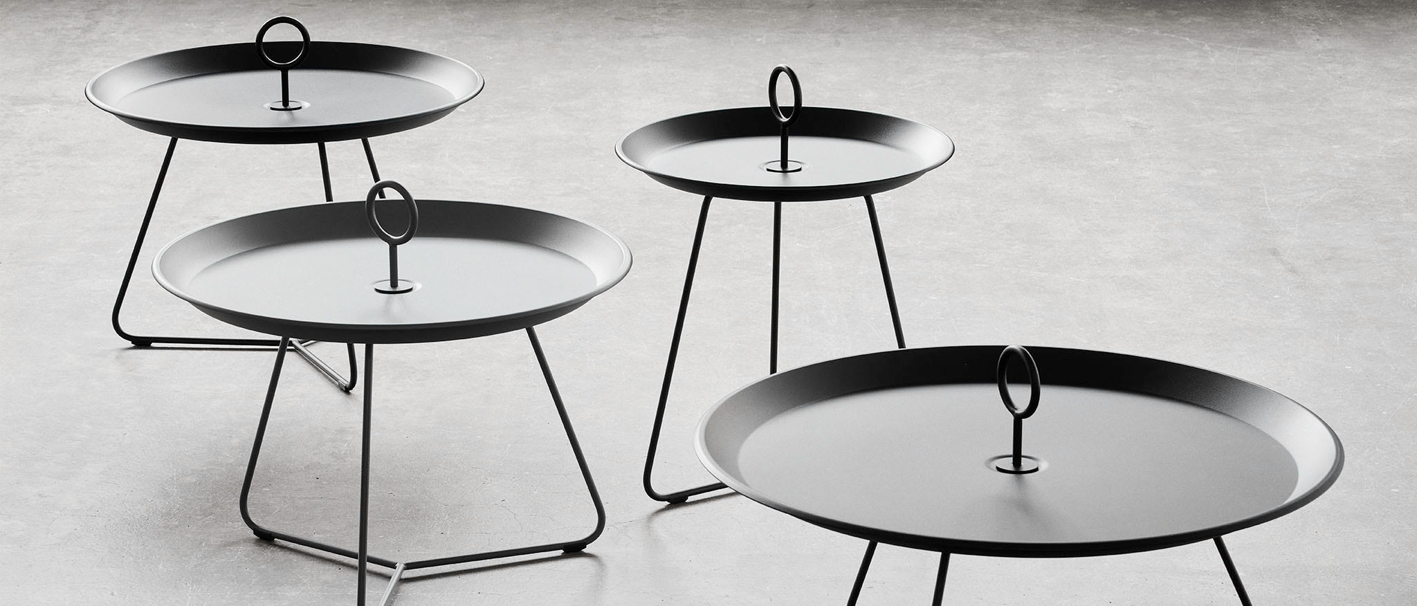 EYELET - Table basse Tray  Ø60 cm