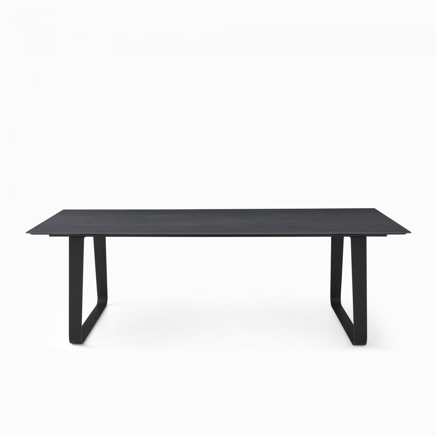 VILNA - Table repas 240x100 - grès anthracite