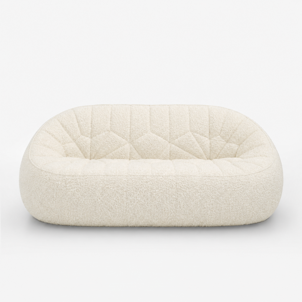 Ottoman - Grand canapé en tissu Parade - coloris Ecru