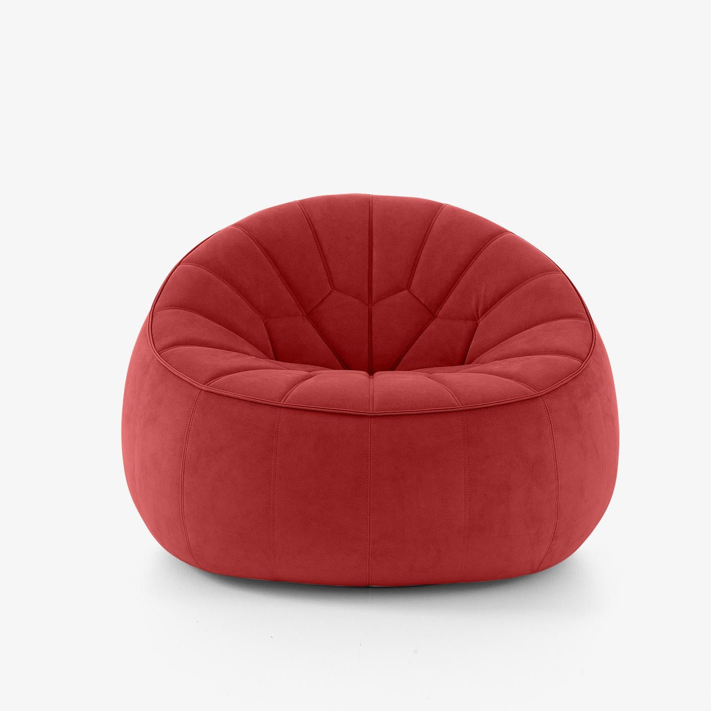 Ottoman - Fauteuil en Alcantara Goya Red / Modèle d'exposition