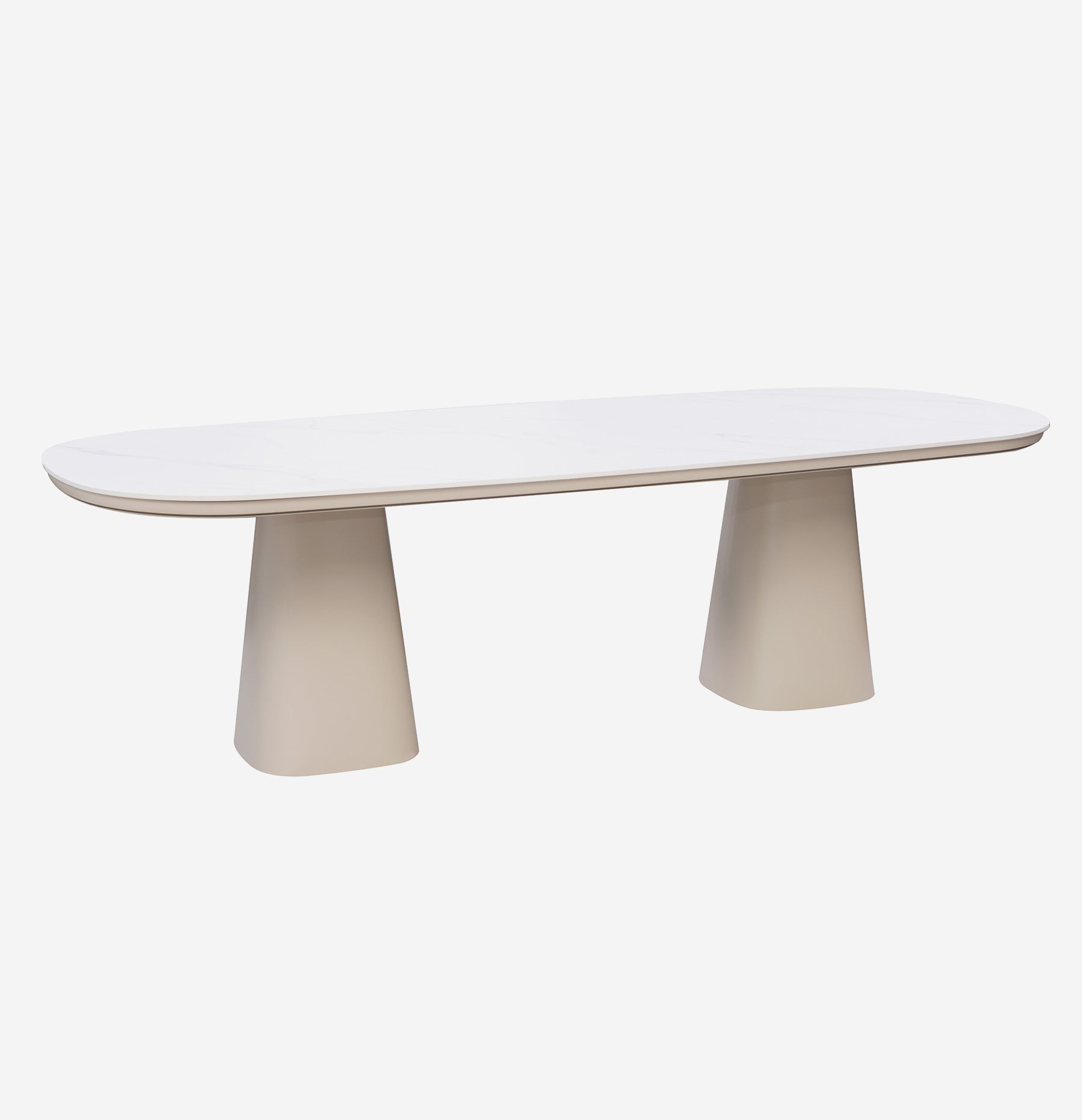MONDO - Table repas 300 Travertin
