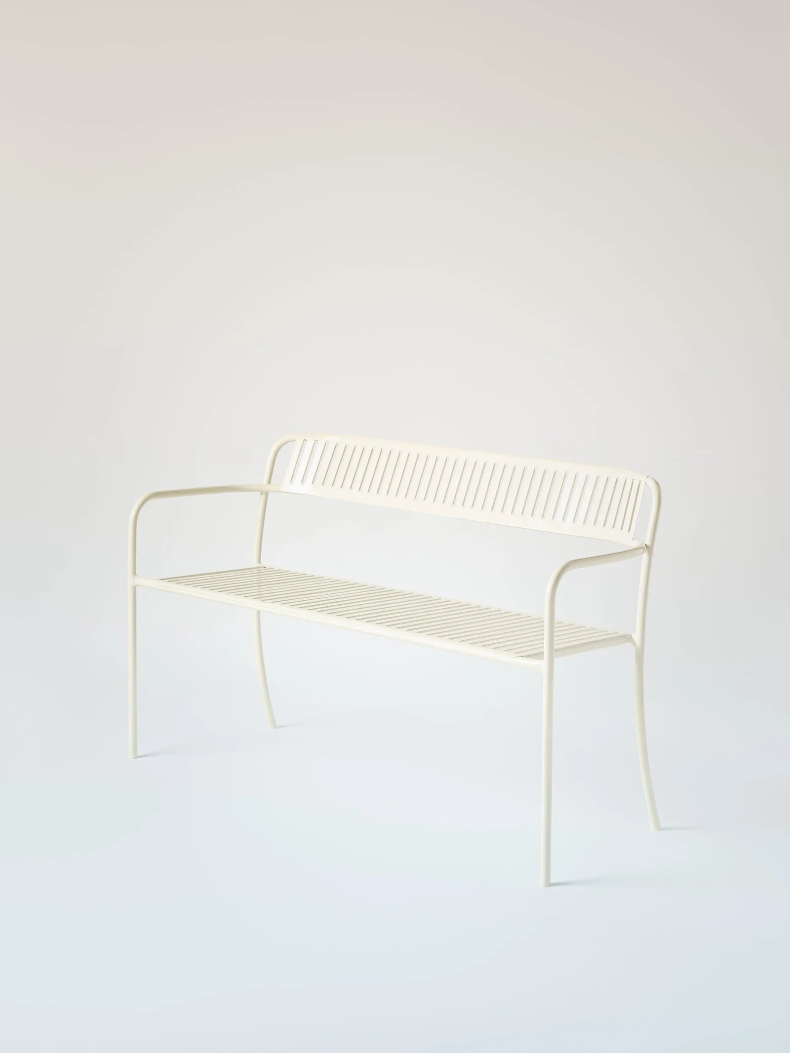 PATIO - Banc avec dossier lames