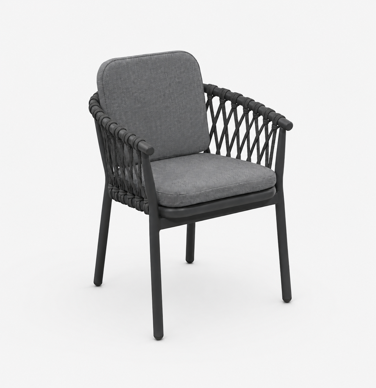 CALDERA - Fauteuil repas Anthracite