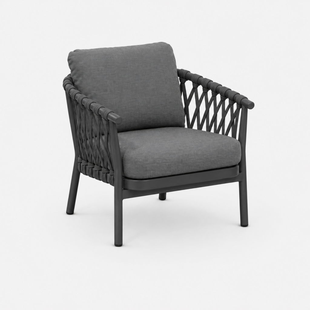 CALDERA - Fauteuil lounge Anthracite