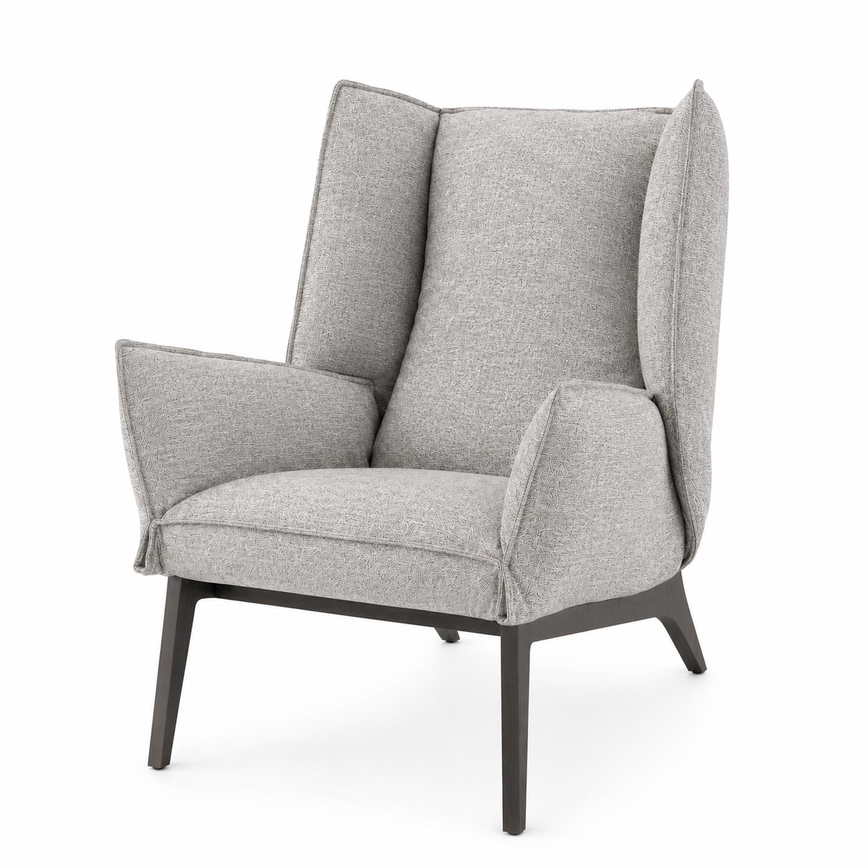 TOA - Fauteuil Tissu Match Argent