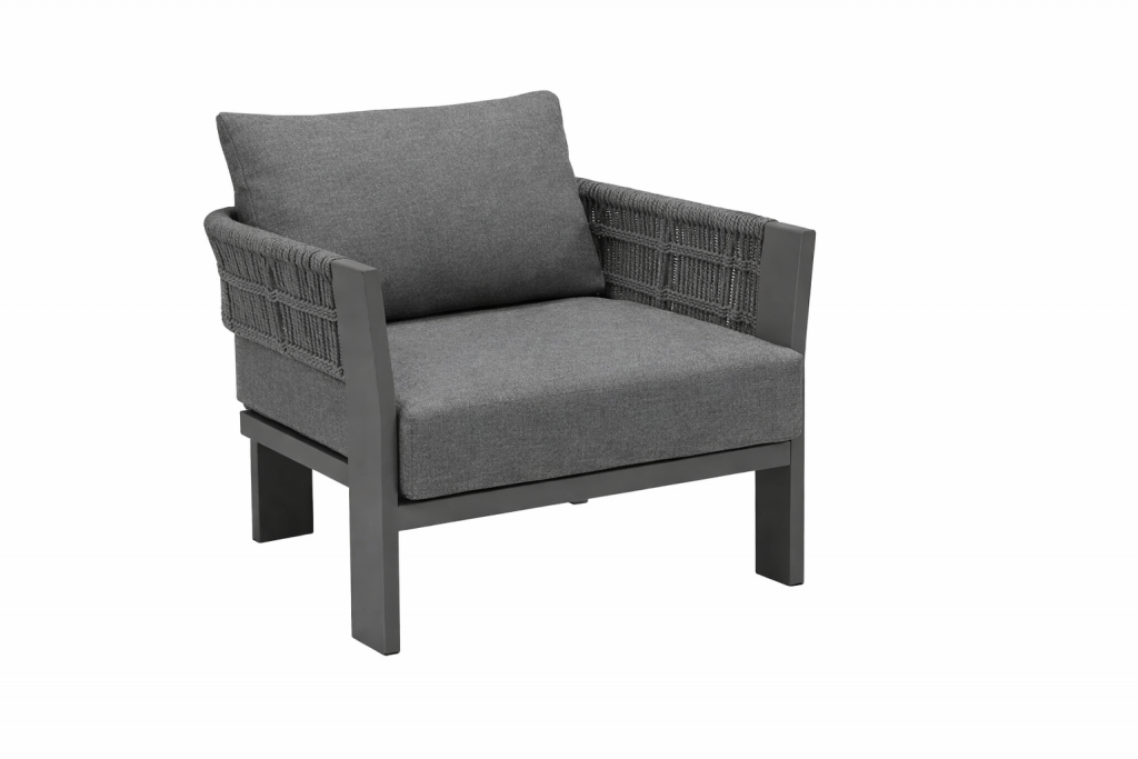 ROCCA - Fauteuil Lounge Charcoal