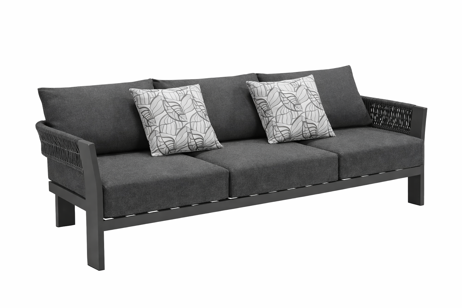 ROCCA - Canapé 3 pl. Charcoal