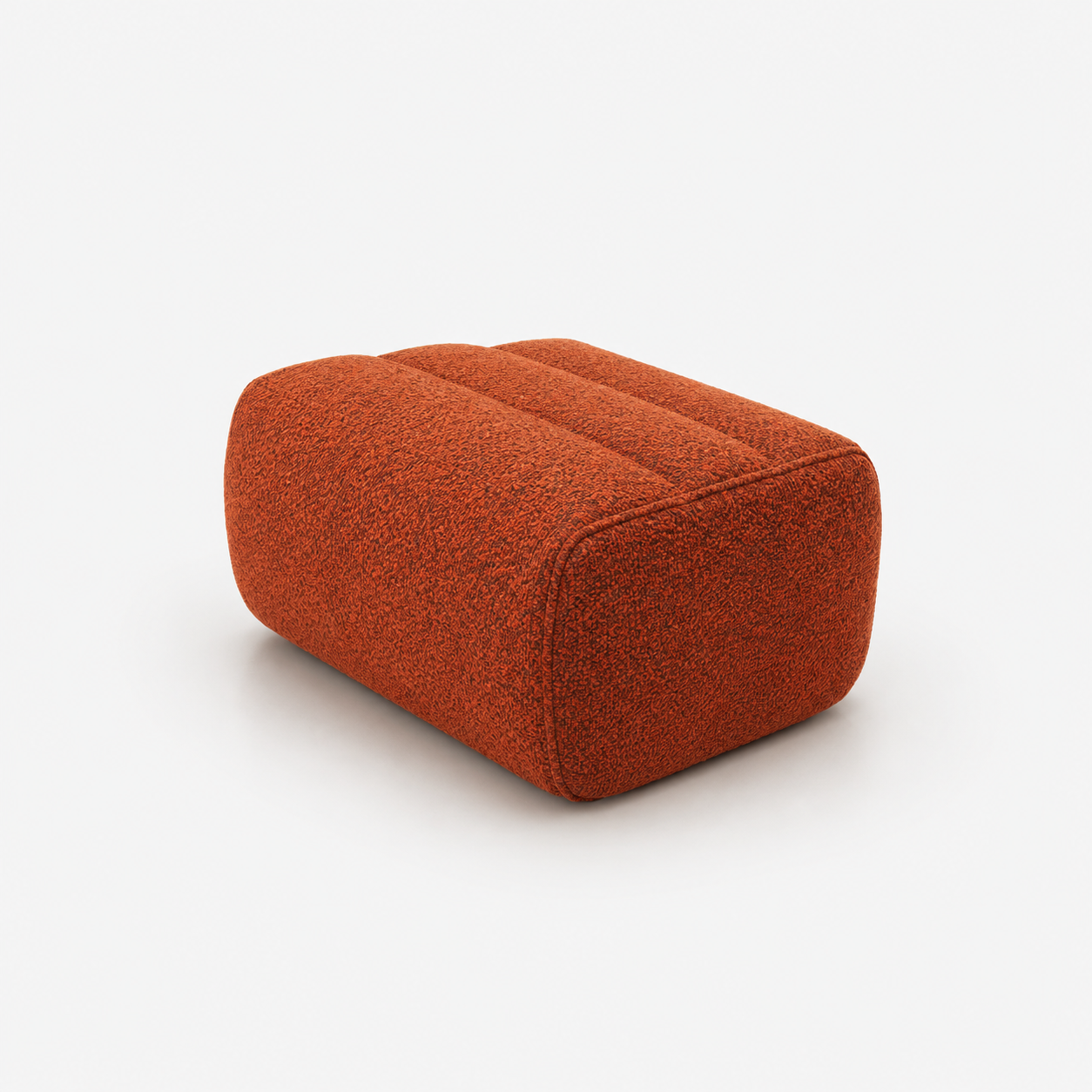 SAPARELLA - Pouf, finition Parade, coloris Terre Brulée