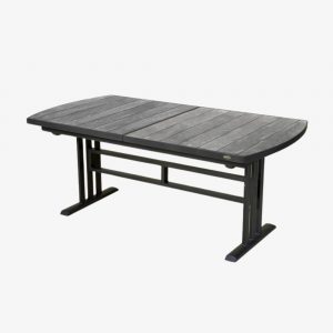 TWIG - Table extensible 194/264 - gris espace / HPL Céramique grise