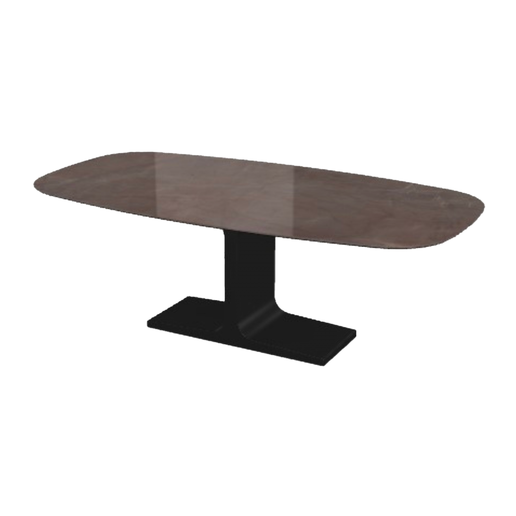 PALACE SHAPED - Table 220x115 Céramique brillant Stone