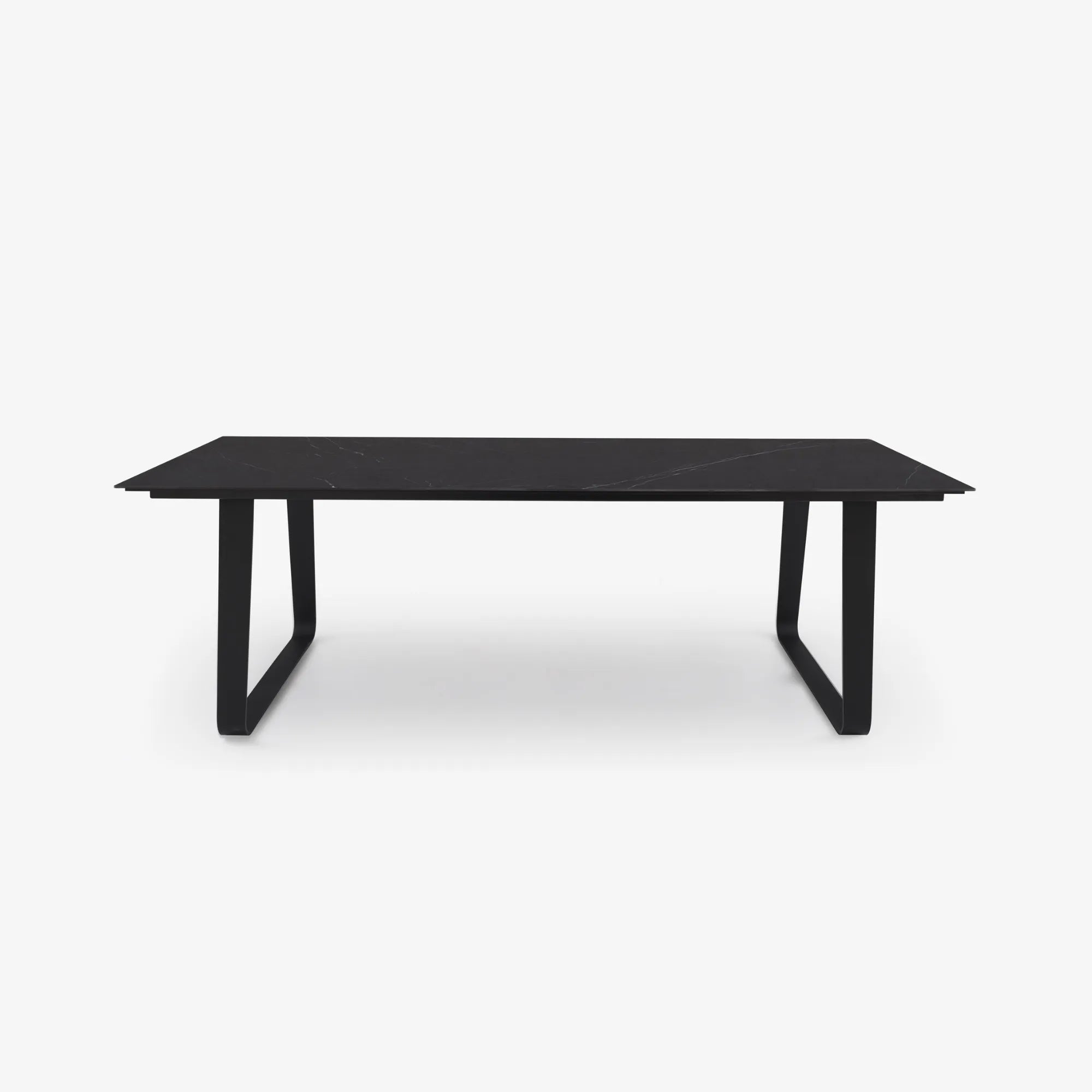 VILNA - Table repas grés cérame anthracite / Modèle d'exposition